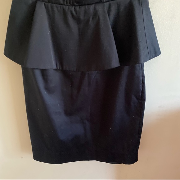 Alice + Olivia Strapless Black peplum Mini Dress - Picture 5 of 11